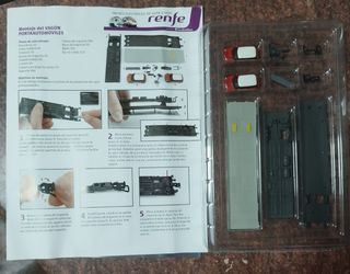 Vagón porta automoviles Renfe Electrotren escalaH0