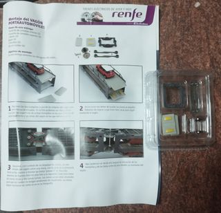 Vagón porta automoviles Renfe Electrotren escalaH0