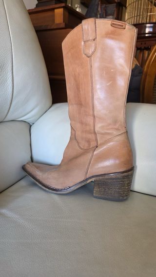Botines Piel Marrón - Talla 38
