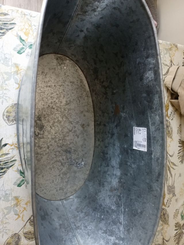 Jardinera Metálica 20L - Gris Plata