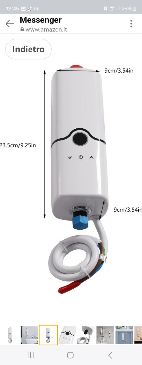 Scaldaacqua istantaneo elettrico