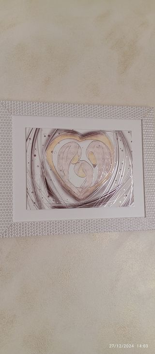 Quadro Sacra Famiglia - Vetro e Metallo