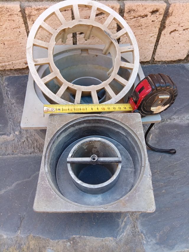 Griglia di scarico da 15 cm e altri 25 cm