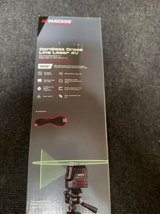 super Nivel láser Parkside 4V + trípode