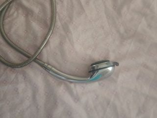 Doccetta e soffione doccia argento più cordino con