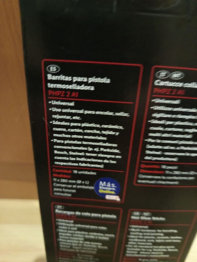 Barritas silicona Parkside - 18uds