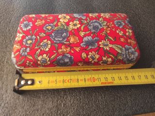 Joyero Vintage Rojo con Flores