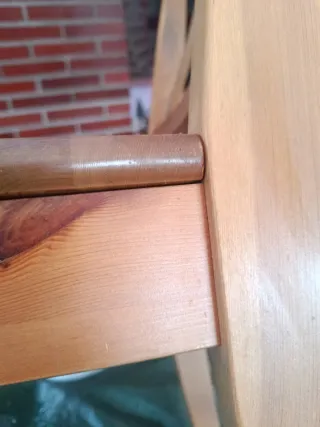 Silla madera Ikea marrón