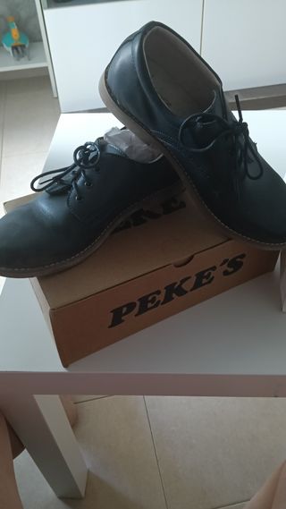 Zapatos niño beige - Talla 34