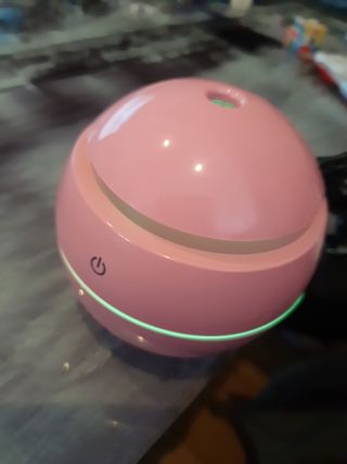 Humidificador ultrasónico rosa