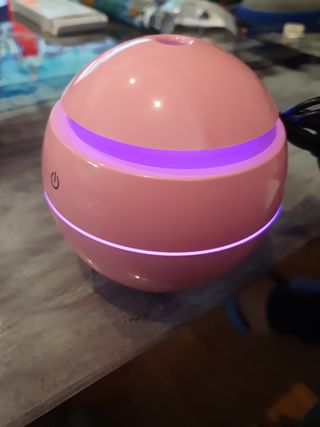 Humidificador ultrasónico rosa