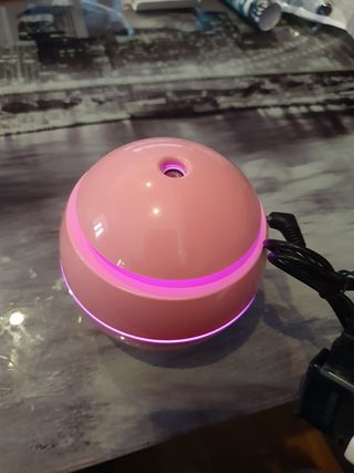 Humidificador ultrasónico rosa