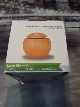 Humidificador ultrasónico rosa