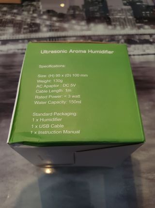 Humidificador ultrasónico rosa