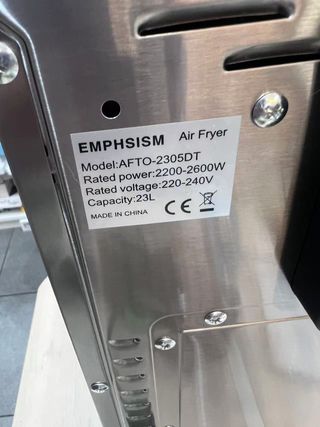 Freidora sin Aceite y Horno de Aire Caliente 23L