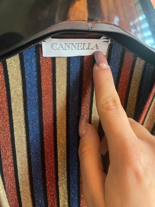 Vestito Cannella multicolor a righe