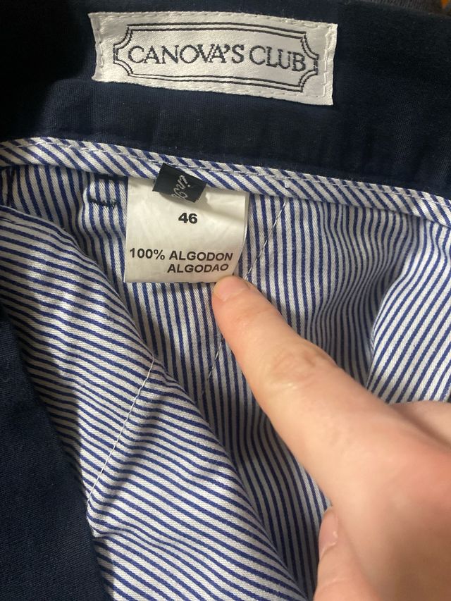 Pantalón chino azul marino