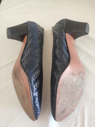Zapatos Arturo piel trenzada -talla 38