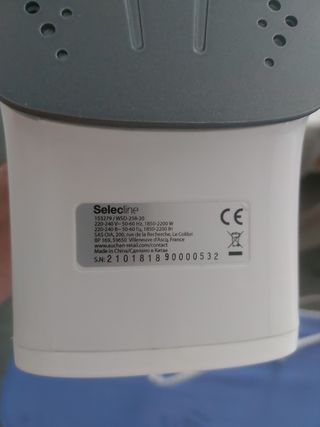 Plancha de vapor marca Selecine