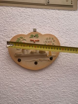 Colgante llaves cerámico - Beige