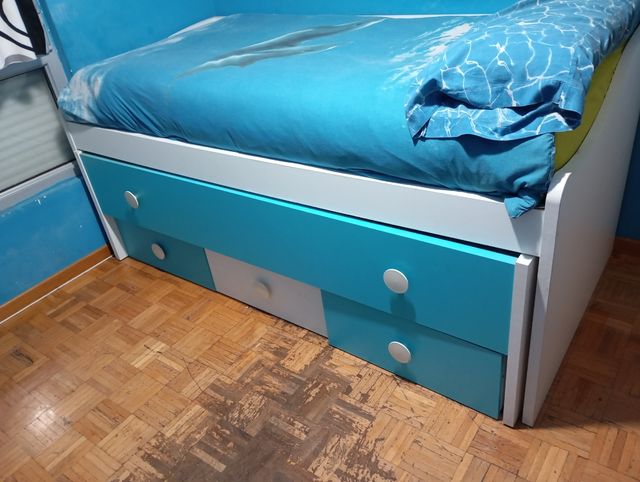 Cama nido 2 camas + 3 cajones