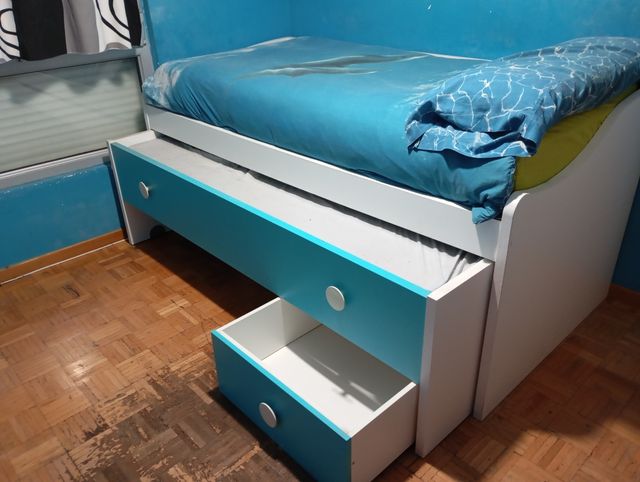 Cama nido 2 camas + 3 cajones