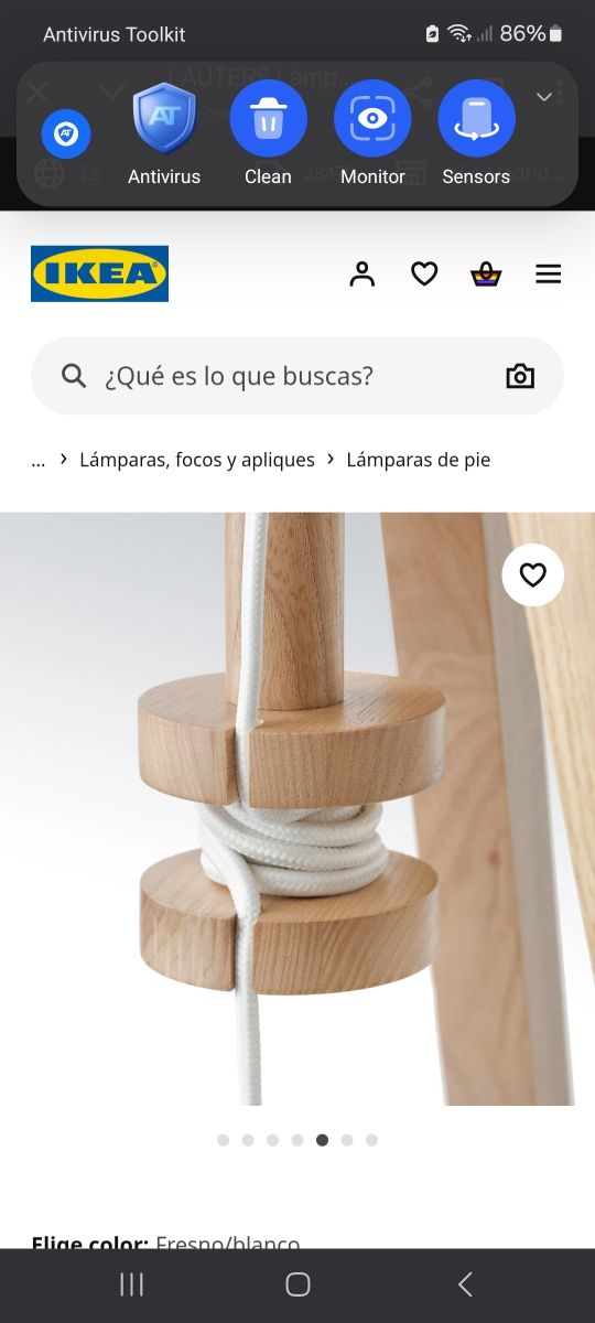 Lámpara trípode IKEA