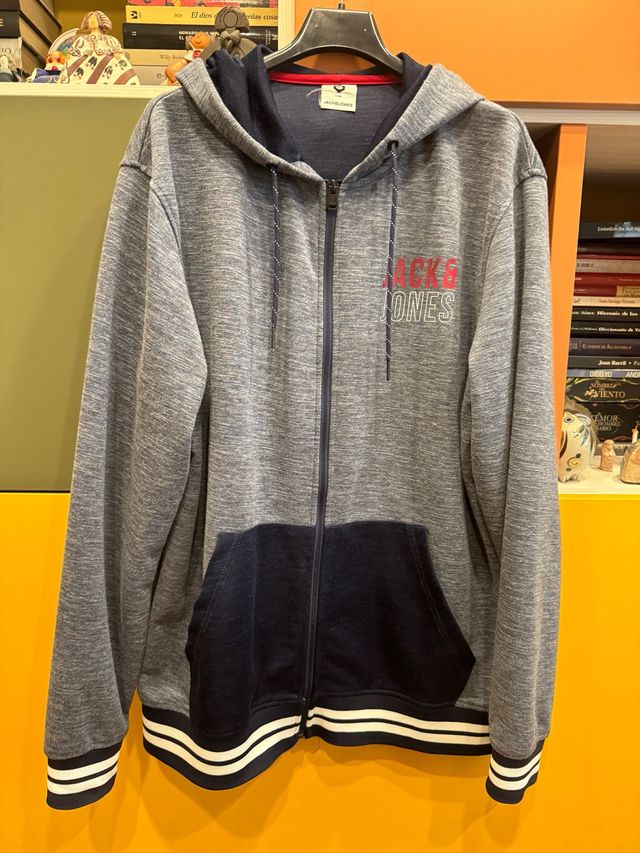 Sudadera Jack&Jones XL gris-azul