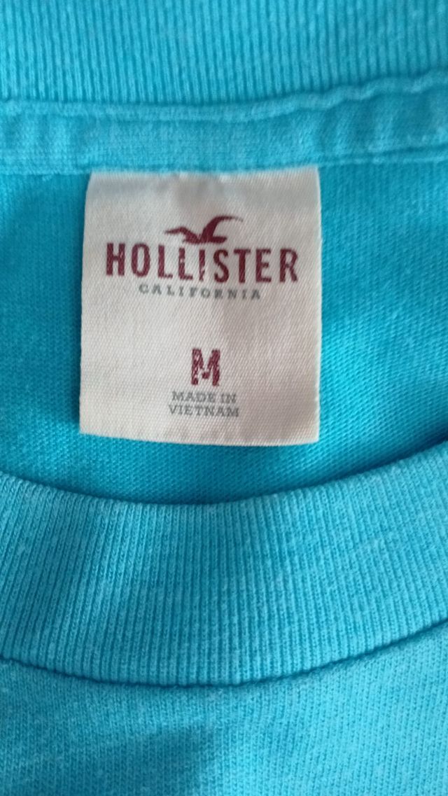 Camiseta Hollister Azul Cielo