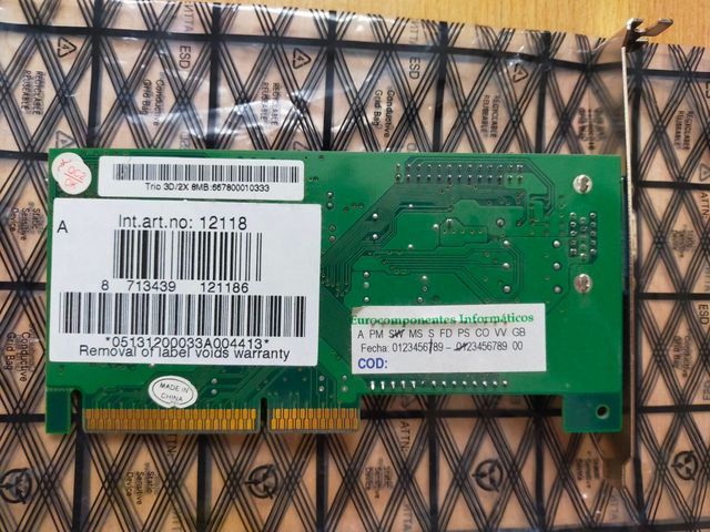 Lote tarjetas gráficas retro PC