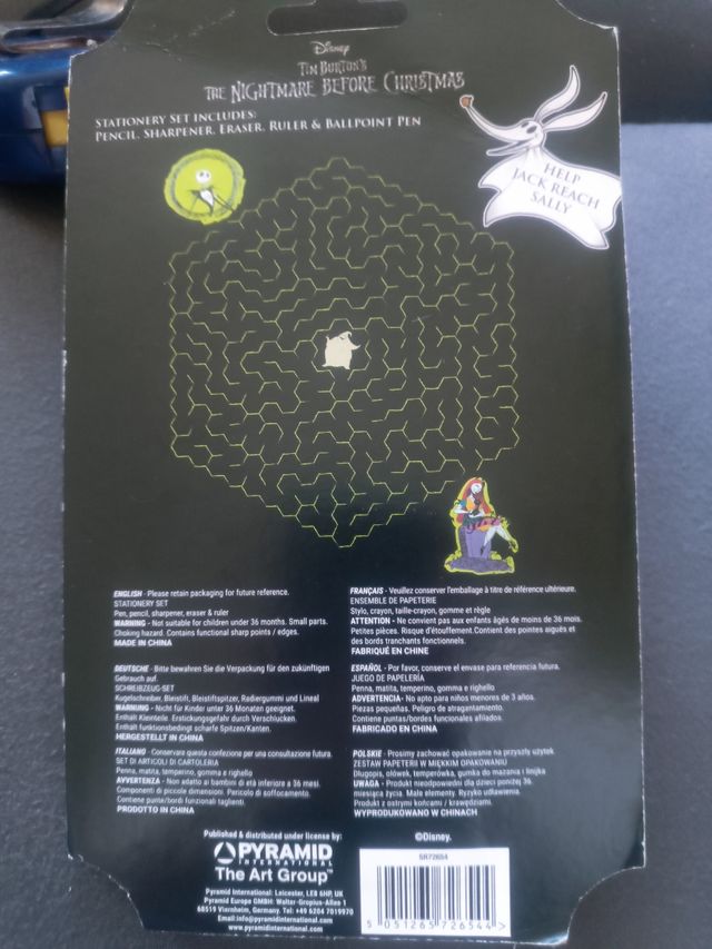 Set Papelería Pesadilla Antes Navidad