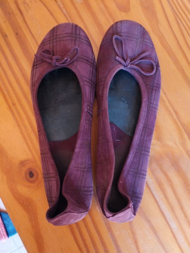 Bailarinas burdeos mujer