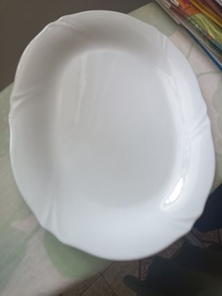Piatto portata Tognana bianco