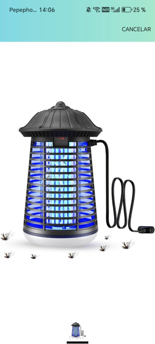 Mata mosquitos eléctrico interior/exterior