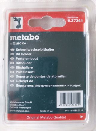 Portainserti a cambio rapido "Quick" METABO 
