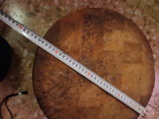 2 tablas cortar madera: pilón + cuadrada carnicero