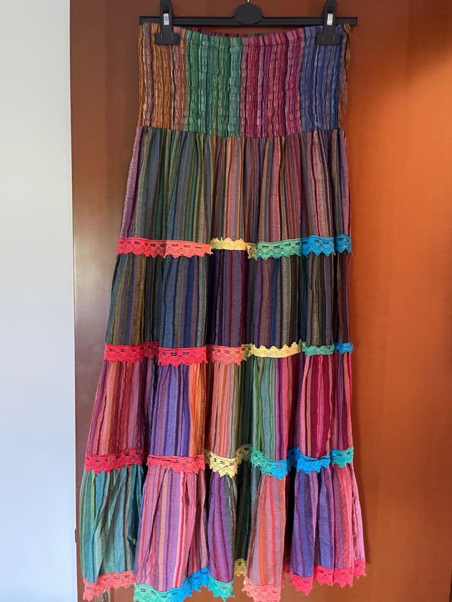 Gonna lunga multicolor tg. unica
