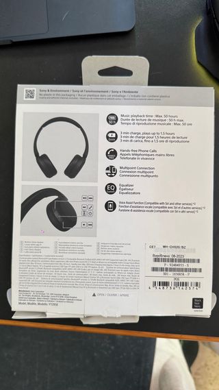 Auriculares Sony WH-CH520 negros