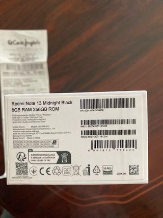 Xiaomi Redmi Note 13 Negro - PRECINTADO CON TICKET