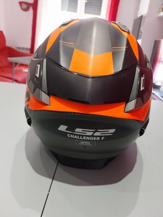 Casco LS2 Challenger F - Negro/Naranja