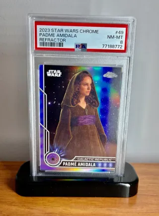 💫 Cromo Star Wars Padme Amidala #49 👉 PSA 8