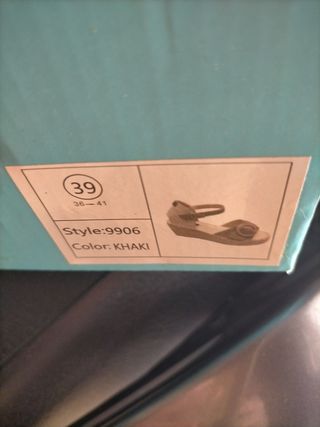 Sandalias cuña esparto.