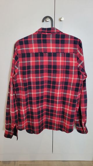 Camisa cuadros roja y negra