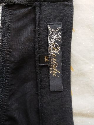 Mini Falda lentejuelas Negra Gris