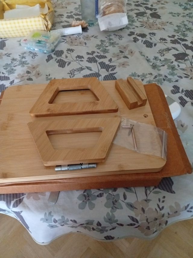 Bandeja brazo sofá bambú