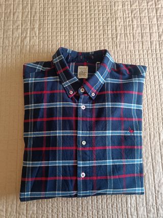 Camisa de invierno,cuadros hombre talla 6 