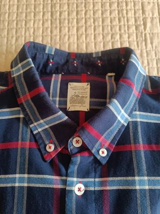 Camisa de invierno,cuadros hombre talla 6 