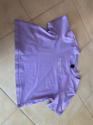 Maglietta crop viola Shein