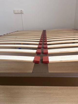 Somier doble metal y madera