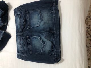 Conjunto vaquero: Chaqueta y falda